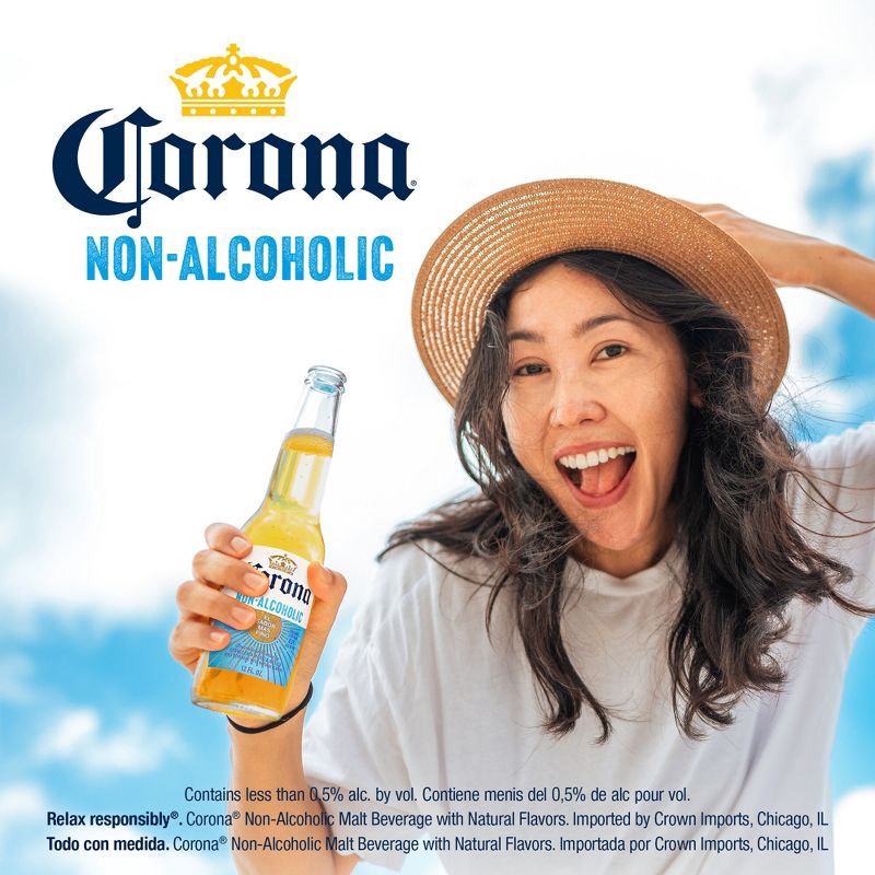 slide 8 of 9, Corona Non-Alcoholic Beer - 12pk/12 fl oz Cans, 12 ct; 12 fl oz