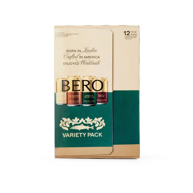 slide 4 of 5, BERO Brewing Variety Pack Non-Alcoholic Beer - 12pk/12 fl oz Cans, 12 ct; 12 fl oz