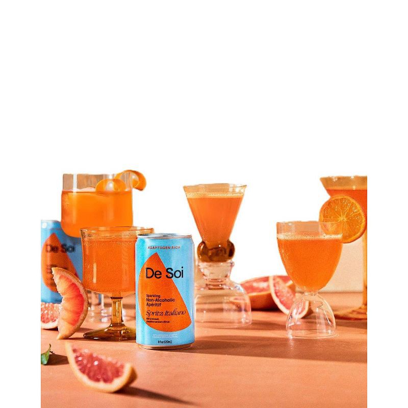slide 4 of 6, De Soi Spritz Italiano Non-Alcoholic - 4pk/237ml Cans, 4 ct, 237 ml