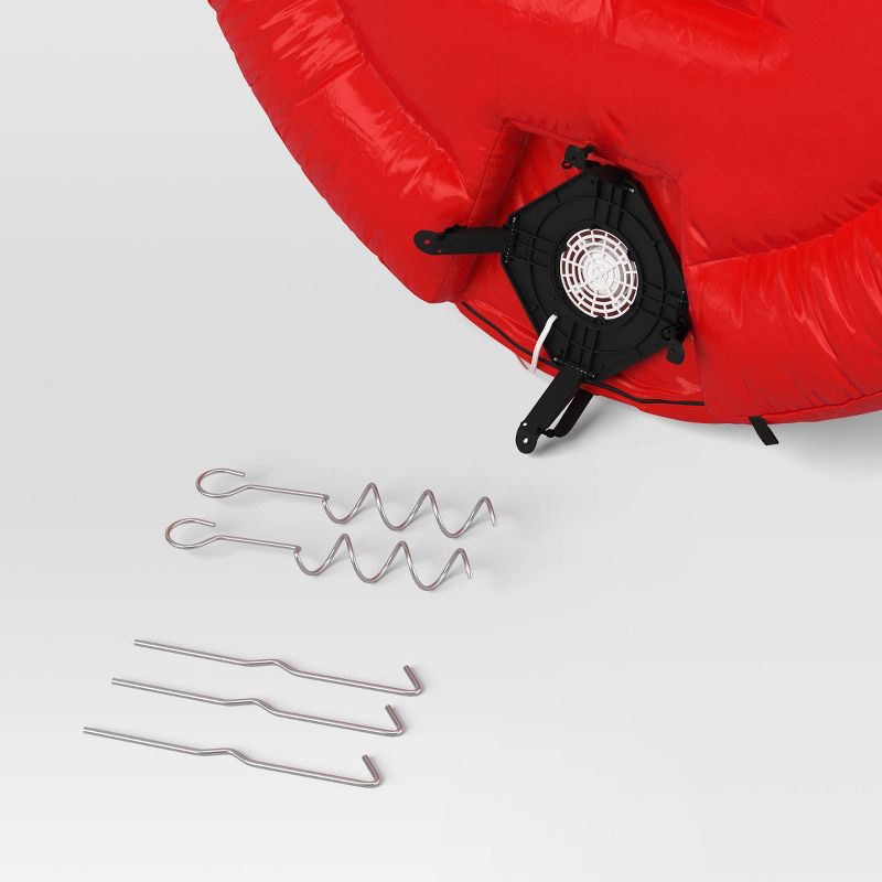 slide 4 of 4, 10' Christmas Indoor/Outdoor Lighted Inflatable Santa in Sleigh Over the House - Wondershop™, 1 ct