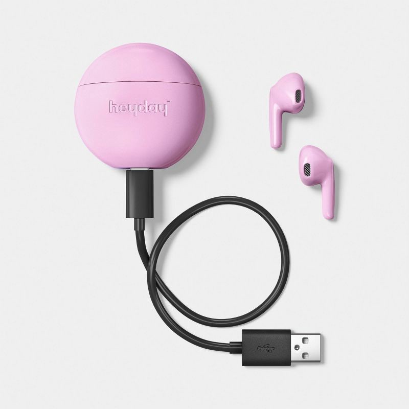 slide 3 of 3, True Wireless Earbuds (FOS) Bright Lilac - heyday™, 1 ct