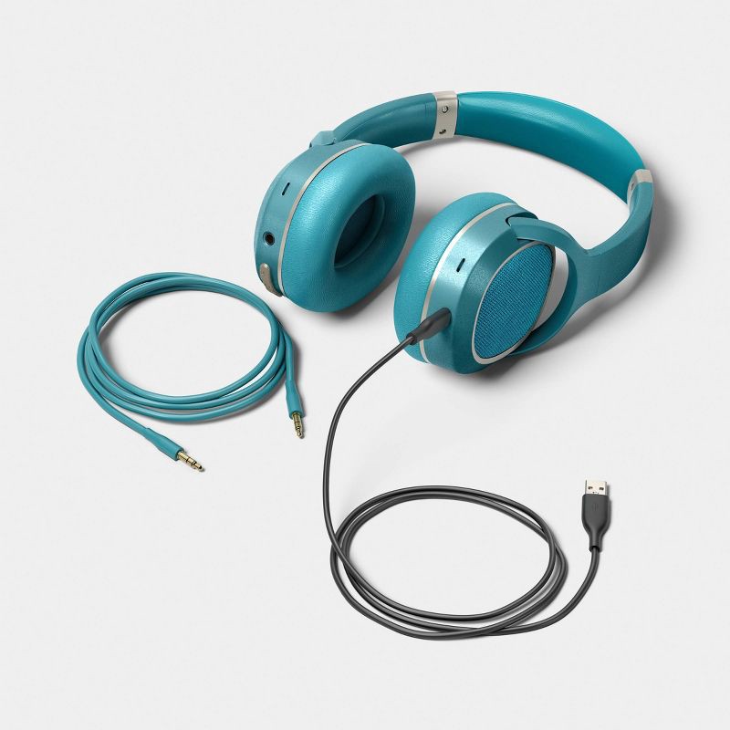 slide 2 of 4, Active Noise Cancelling Wireless Bluetooth Over-Ear Headphones Deep Sage - heyday™, 1 ct