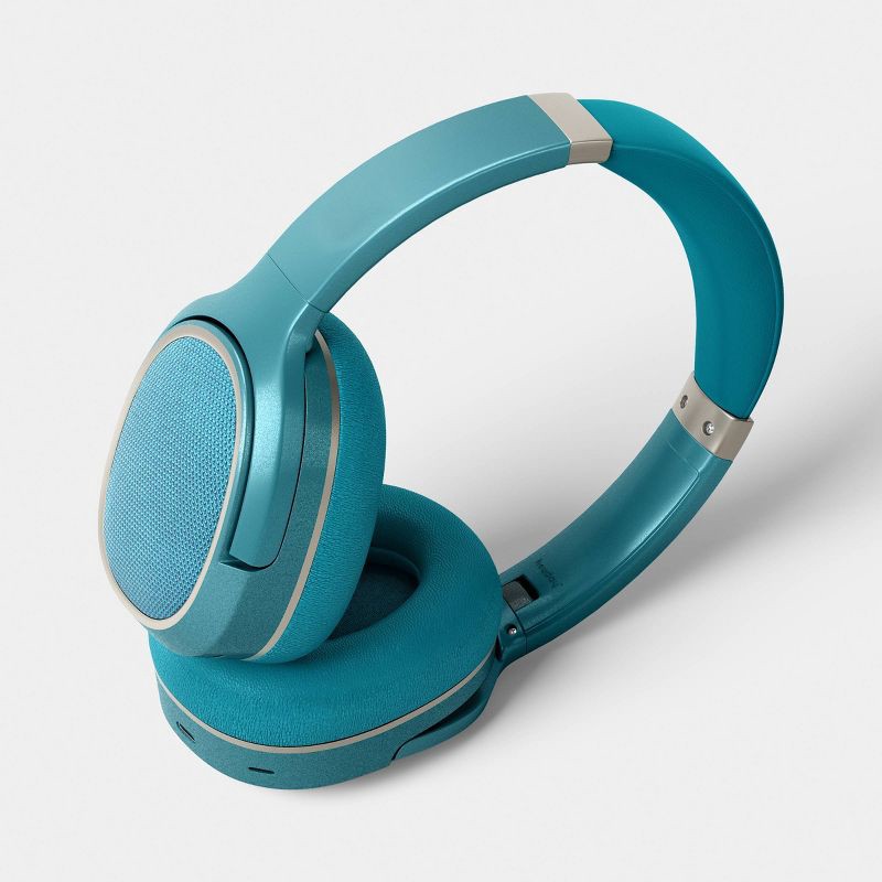 slide 3 of 4, Active Noise Cancelling Wireless Bluetooth Over-Ear Headphones Deep Sage - heyday™, 1 ct