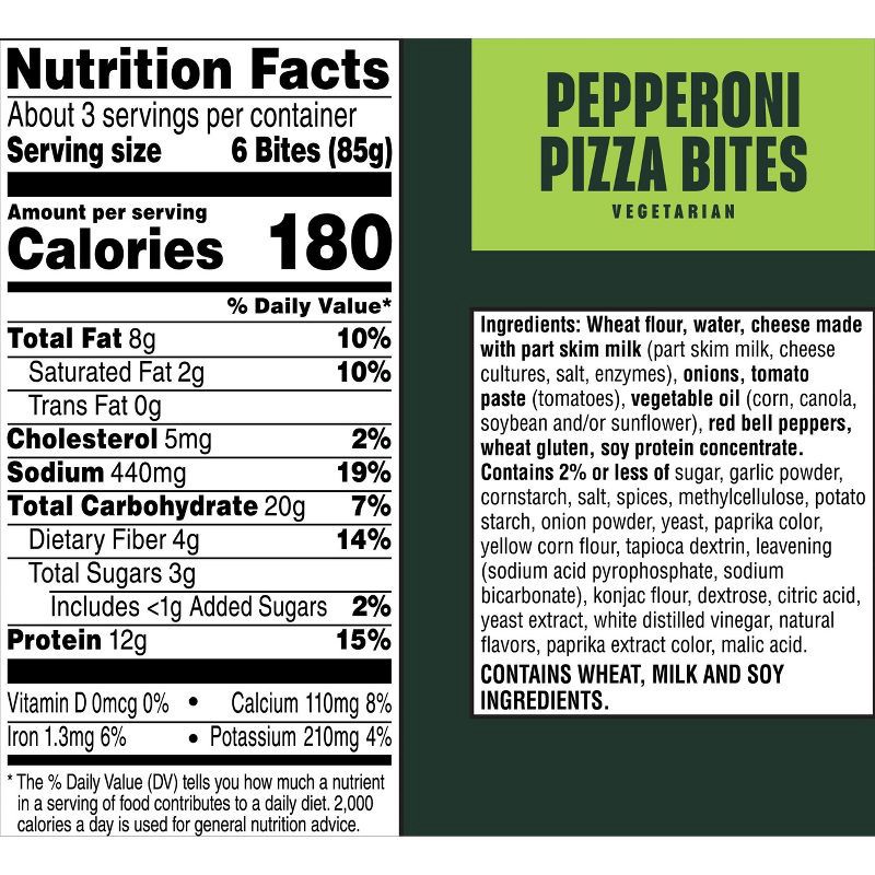 slide 2 of 6, Morningstar Farms Frozen Pepperoni Pizza Bites - 9.5oz, 9.5 oz