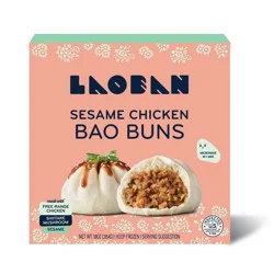Laoban Bao Buns Sesame Chicken - 10oz/4ct
