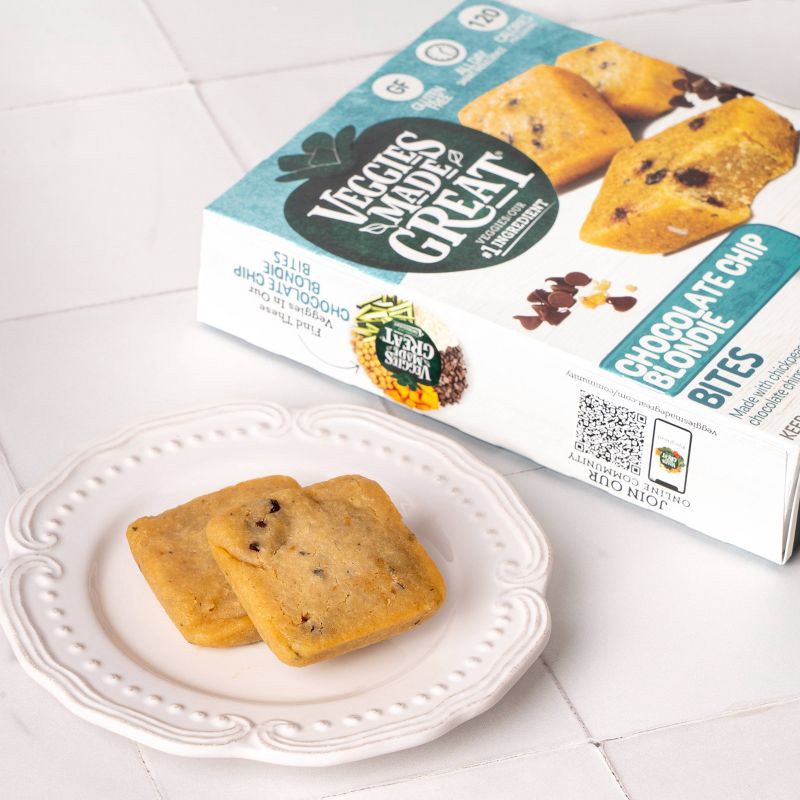 slide 3 of 5, Veggies Made Great Frozen Gluten Free Chocolate Chip Blondie Bites - 9oz/6ct, 6 ct; 9 oz