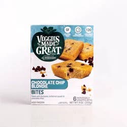 Veggies Made Great Frozen Gluten Free Chocolate Chip Blondie Bites - 9oz/6ct
