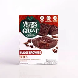 Veggies Made Great Frozen Gluten Free Fudge Brownie Bites - 9oz/6ct