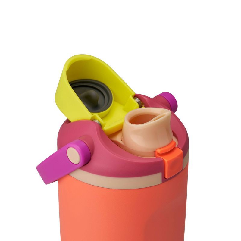 slide 2 of 9, Owala 30oz Stainless Steel Bucket Handle FreeSip Insulated Straw Tumbler Water Bottle - Neon Nectar, 30 oz