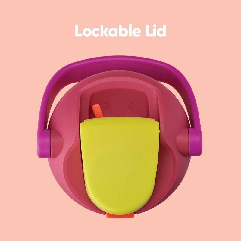 slide 8 of 9, Owala 30oz Stainless Steel Bucket Handle FreeSip Insulated Straw Tumbler Water Bottle - Neon Nectar, 30 oz