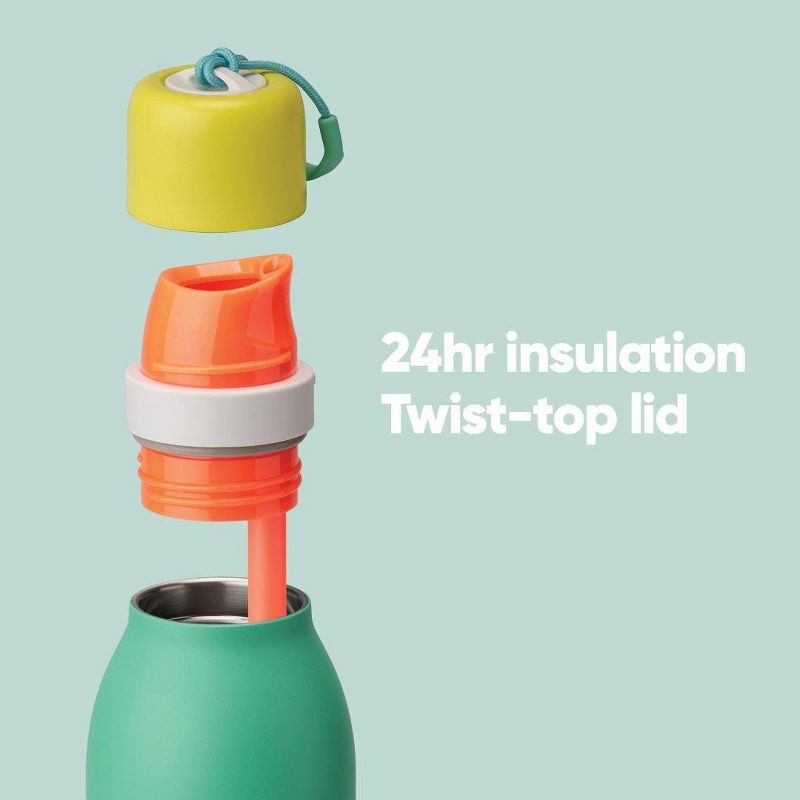 slide 5 of 7, Owala 24oz FreeSip Twist Stainless Steel Water Bottle - Summer Soiree, 24 oz