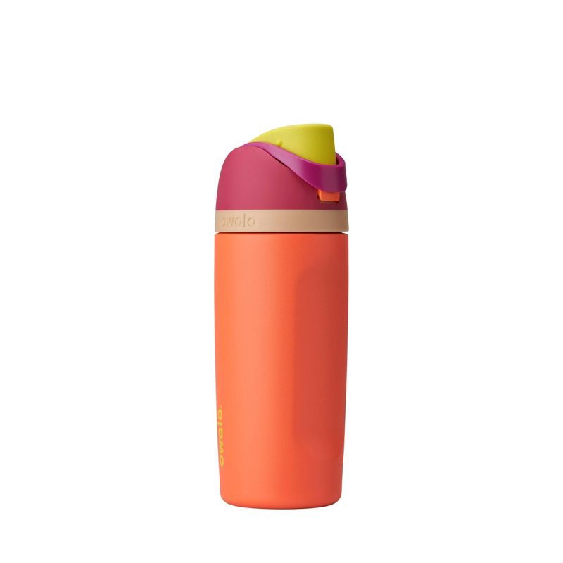 slide 1 of 7, Owala Special Edition 16oz Kids' FreeSip Stainless Steel Water Bottle - Neon Nectar, 16 oz