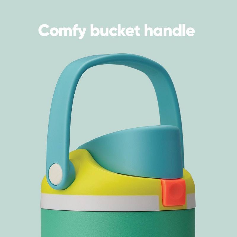 slide 9 of 9, Owala 30oz Stainless Steel Bucket Handle FreeSip Insulated Straw Tumbler Water Bottle - Summer Soiree, 30 oz