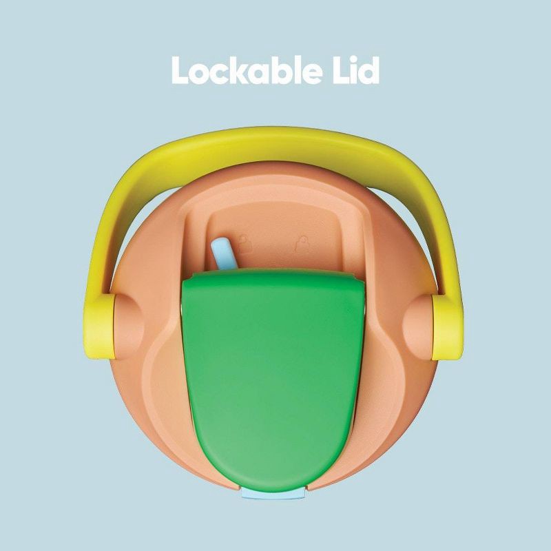 slide 8 of 9, Owala 30oz Stainless Steel Bucket Handle FreeSip Insulated Straw Tumbler Water Bottle - Opal Dream, 30 oz