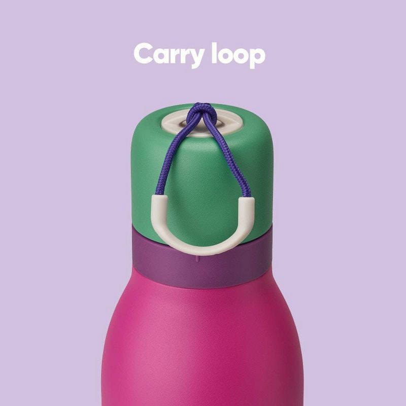 slide 8 of 8, Owala 24oz FreeSip Twist Stainless Steel Water Bottle - Shocking Grape, 24 oz