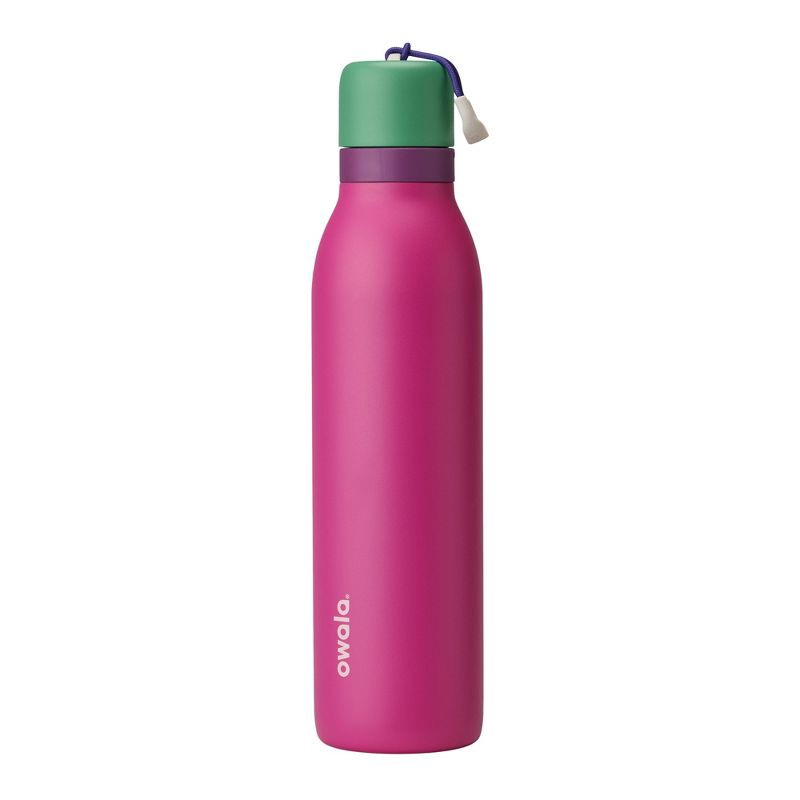 slide 1 of 8, Owala 24oz FreeSip Twist Stainless Steel Water Bottle - Shocking Grape, 24 oz
