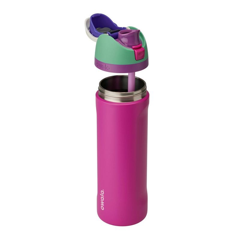 slide 3 of 7, Owala Special Edition 24oz FreeSip Stainless Steel Water Bottle - Shocking Grape, 24 oz