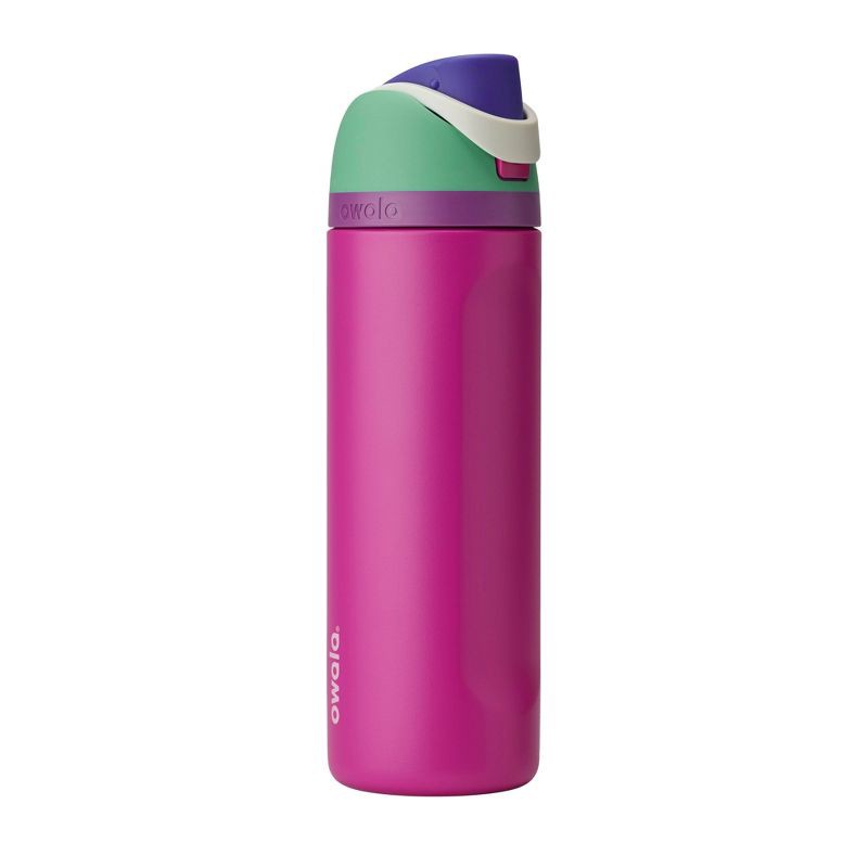 slide 1 of 7, Owala Special Edition 24oz FreeSip Stainless Steel Water Bottle - Shocking Grape, 24 oz