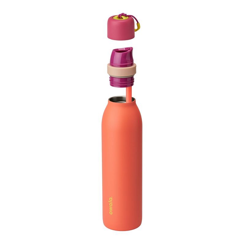 slide 3 of 8, Owala 24oz FreeSip Twist Stainless Steel Water Bottle - Neon Nectar, 24 oz