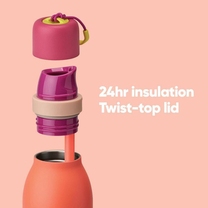 slide 6 of 8, Owala 24oz FreeSip Twist Stainless Steel Water Bottle - Neon Nectar, 24 oz