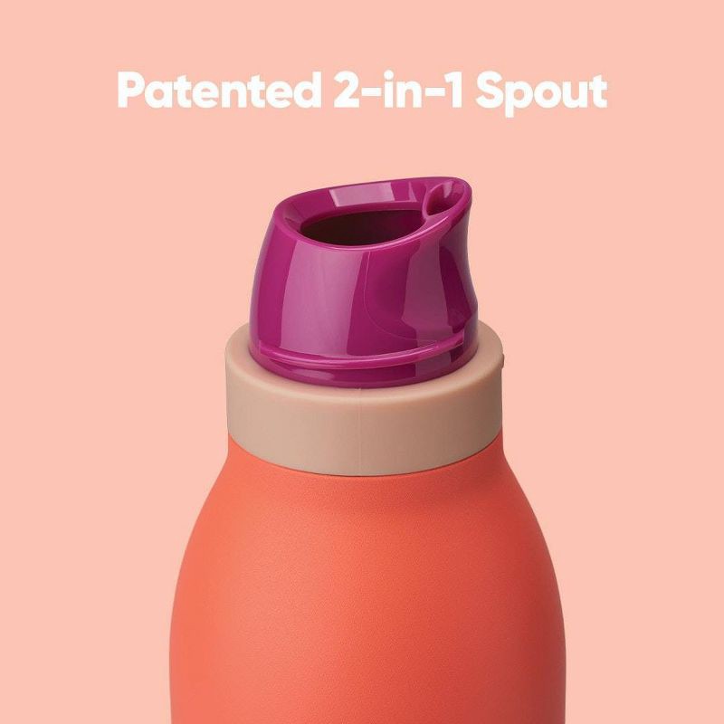 slide 7 of 8, Owala 24oz FreeSip Twist Stainless Steel Water Bottle - Neon Nectar, 24 oz