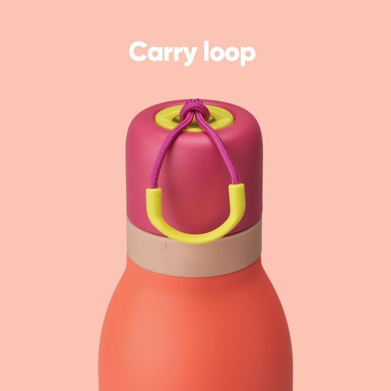 slide 8 of 8, Owala 24oz FreeSip Twist Stainless Steel Water Bottle - Neon Nectar, 24 oz