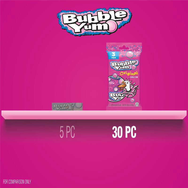 slide 7 of 8, Bubble Yum Original Bubble Gum - 30ct/8.46oz, 30 ct, 8.46 oz