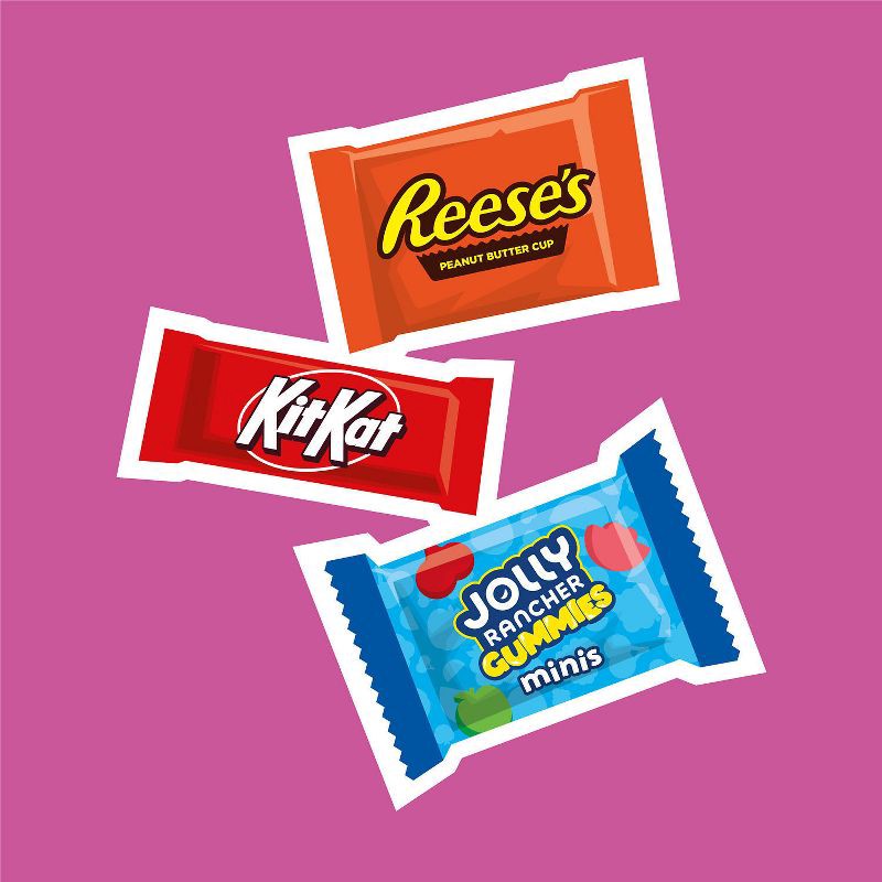 slide 5 of 7, Reese's, Jolly Rancher, Kit Kat Assorted Snack Size Candy Party Bag - 30.03oz, 30.03 oz