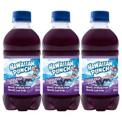 Hawaiian Punch Cowabunga Grape Juice Drink, 10 fl oz bottles, 6 pack