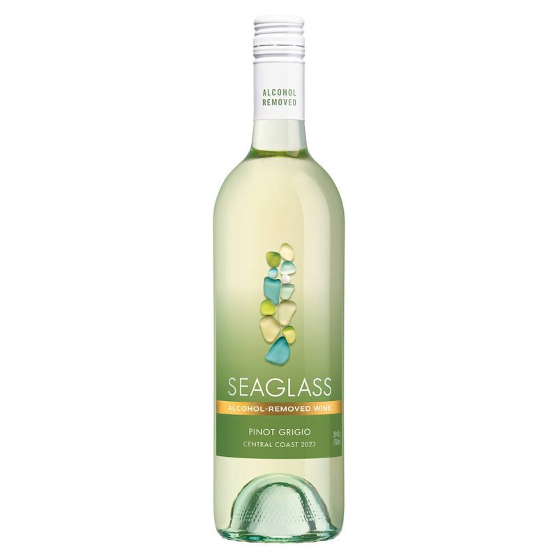 slide 1 of 7, SeaGlass Non-Alcoholic Pinot Grigio - 750ml Bottle, 750 ml