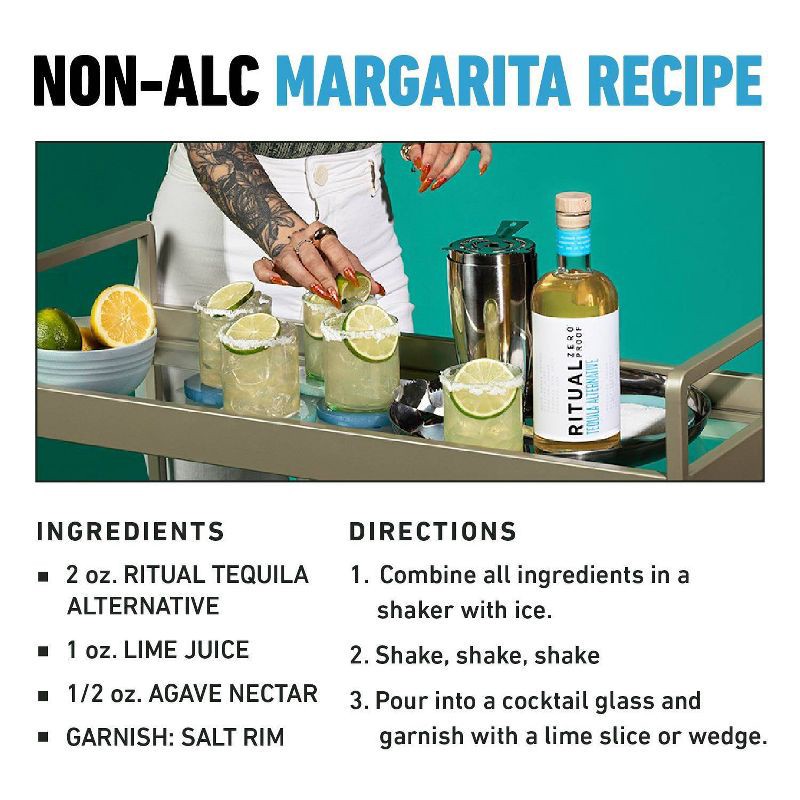 slide 6 of 8, Ritual Zero Proof Non-Alcoholic Tequila Alternative - 750ml Bottle, 750 ml