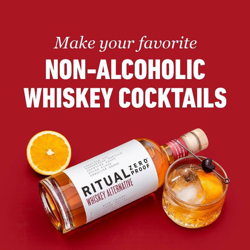 slide 2 of 8, Ritual Zero Proof Non-Alcoholic Whiskey Alternative - 750ml Bottle, 750 ml