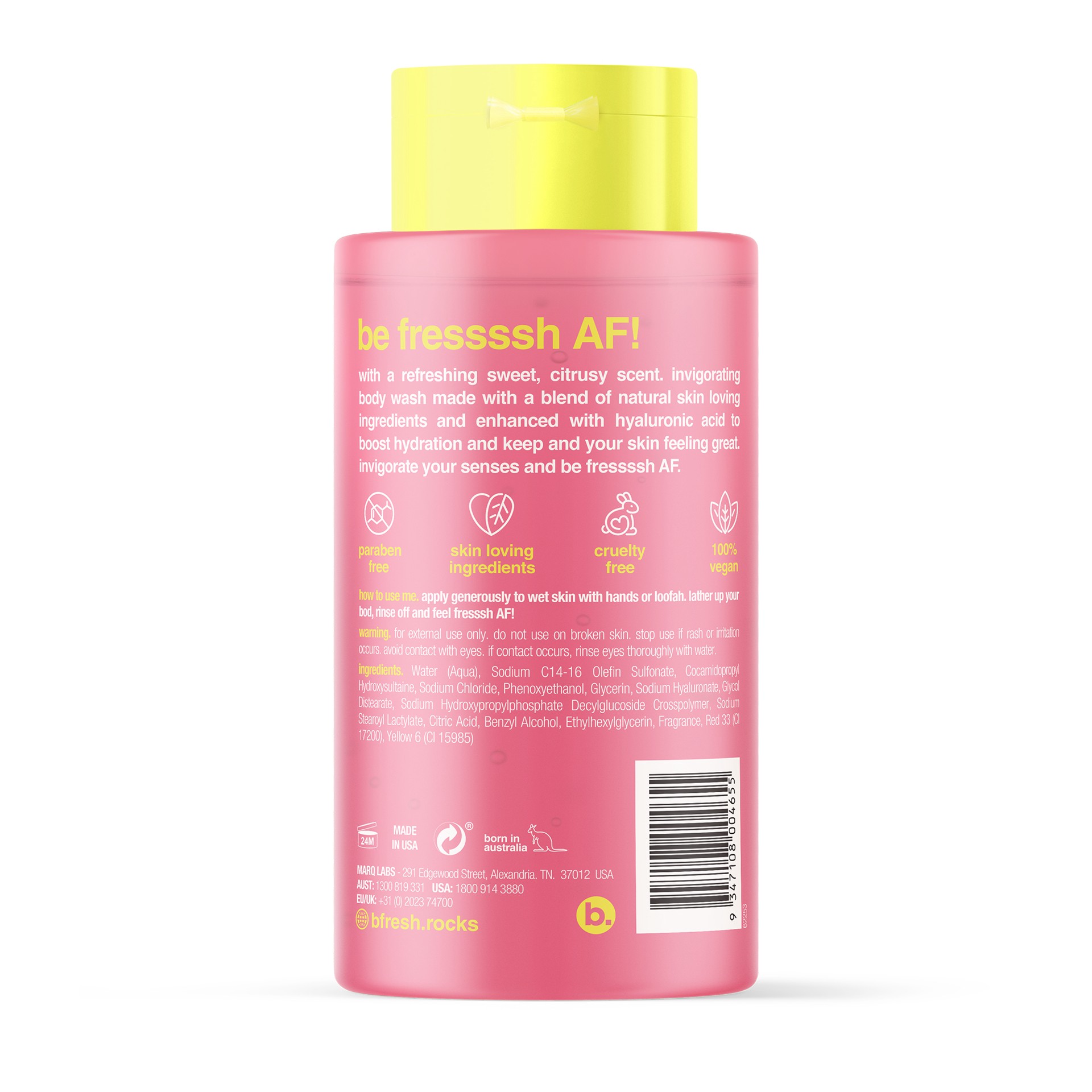 slide 2 of 4, B. Fresh B.Fresh Fressssh Af! Invigorating Body Wash, 16 fl oz