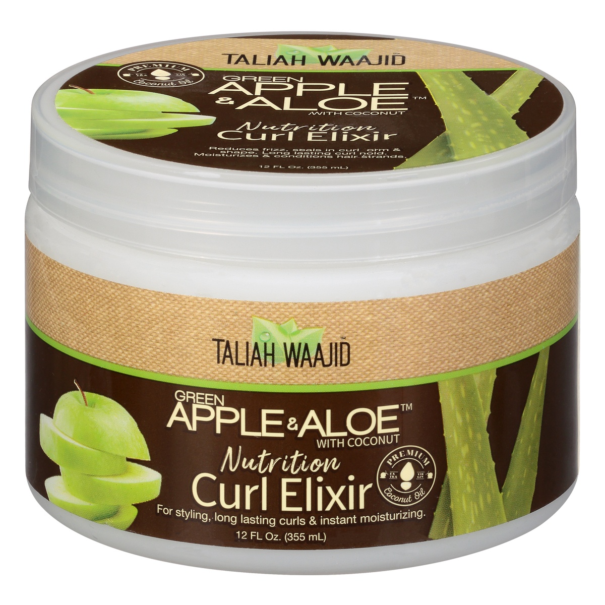 slide 1 of 1, Taliah Waajid Green Apple & Aloe with Coconut Curl Elixir 12 oz, 12 oz