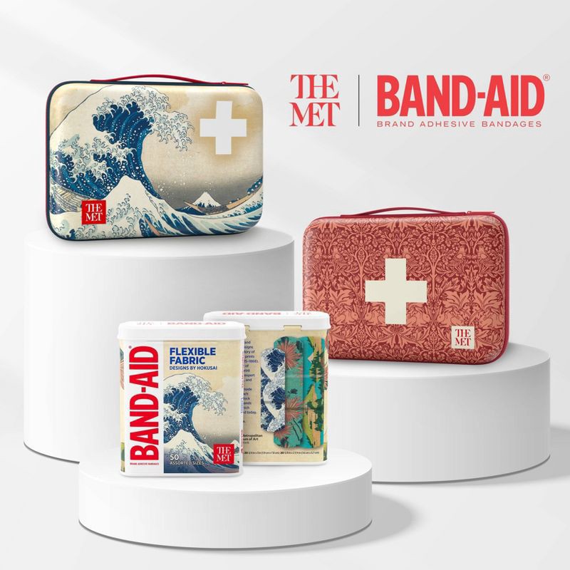 slide 2 of 8, Band-Aid Build Your Own First-Aid Kit Red Bag, 1 ct