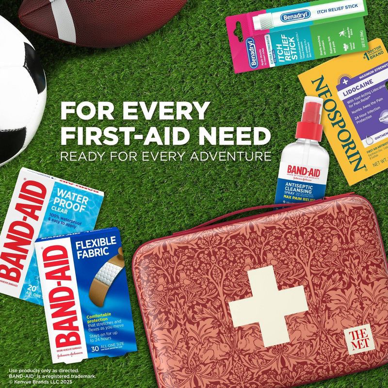 slide 5 of 8, Band-Aid Build Your Own First-Aid Kit Red Bag, 1 ct