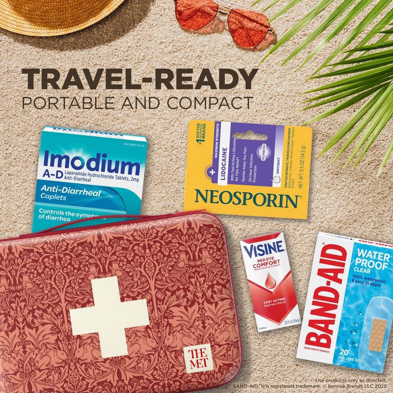 slide 6 of 8, Band-Aid Build Your Own First-Aid Kit Red Bag, 1 ct