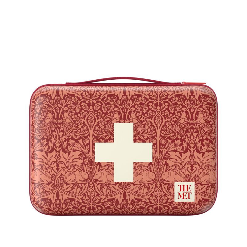 slide 1 of 8, Band-Aid Build Your Own First-Aid Kit Red Bag, 1 ct