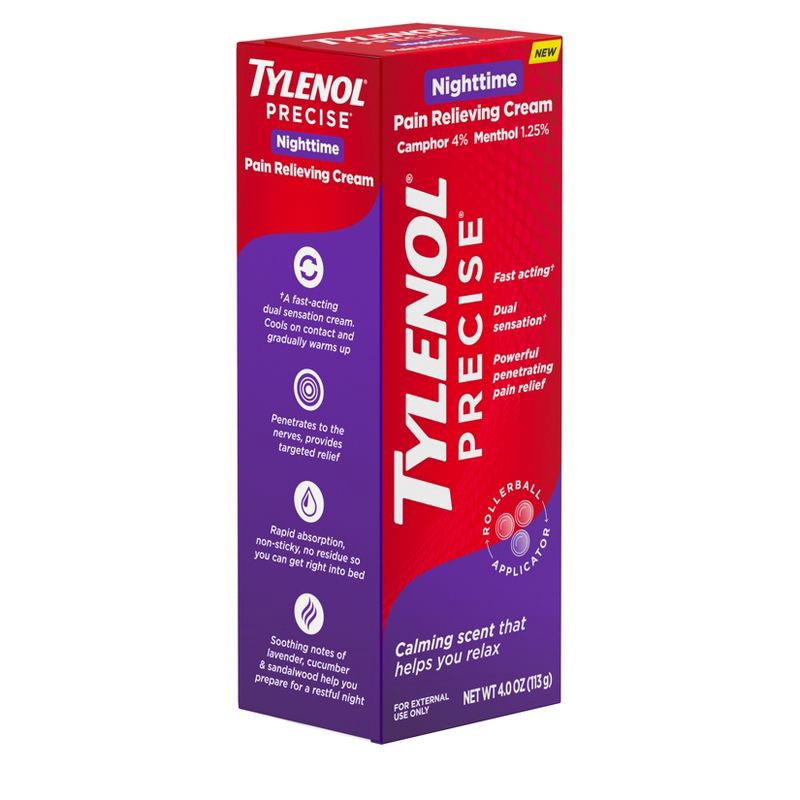 slide 4 of 10, Tylenol Topical Analgesic Night-Time Pain Relieving Cream - 4oz, 4 oz