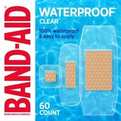 Band-Aid Brand Adhesive Waterproof Assorted Bandages - 60ct