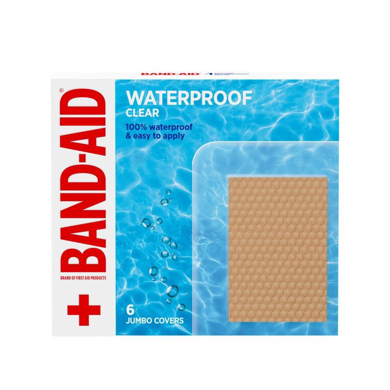 slide 2 of 9, Band-Aid Brand Adhesive Waterproof Bandages - Jumbo - 6ct, 6 ct