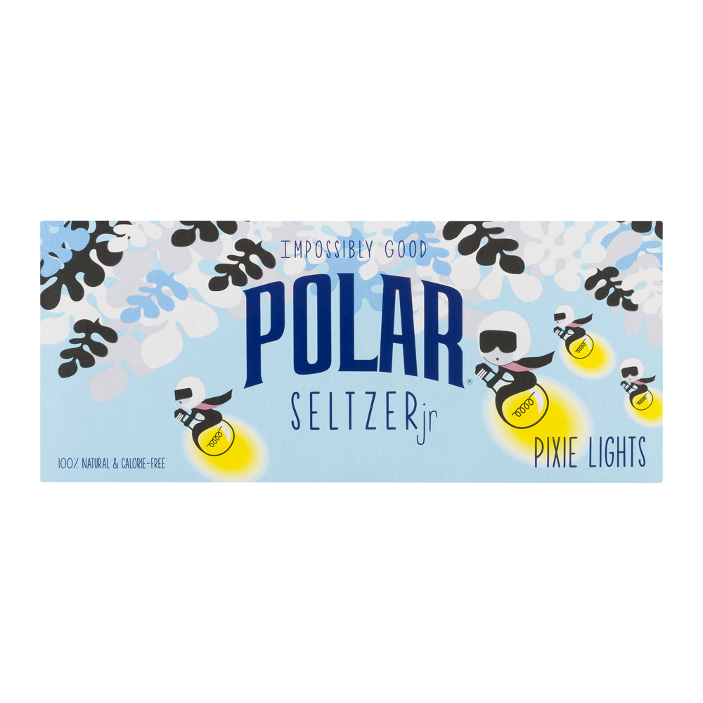 slide 1 of 1, Polar Seltzer Jr, Pixie Lights, 6 ct; 8 fl oz