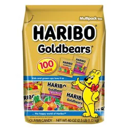 HARIBO Goldbears Variety Bag Gummy Bears - 40oz/100ct