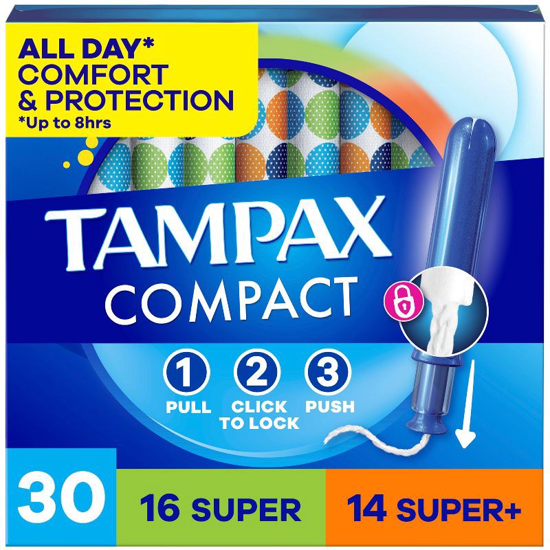 slide 1 of 16, Tampax Compact Multipack Tampons - Super/Super Plus - 30ct, 30 ct