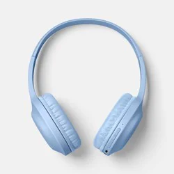 Wireless Bluetooth Headphone with USB-C Aux Cable - heyday™ Peri Blue: On-Ear, Built-In Microphone