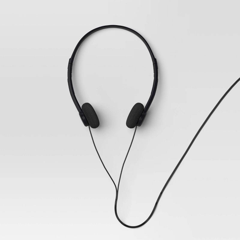 slide 2 of 3, Retro On-Ear Headphones - dealworthy™: Wired, 3.5mm Jack, Foam Cushion, 1 ct