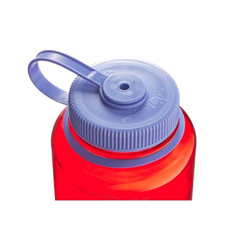 slide 3 of 3, Nalgene 32 fl oz Plastic Wide Mouth Water Bottle - Marmalade: Portable Drinkware, Recycled Content, 32 fl oz