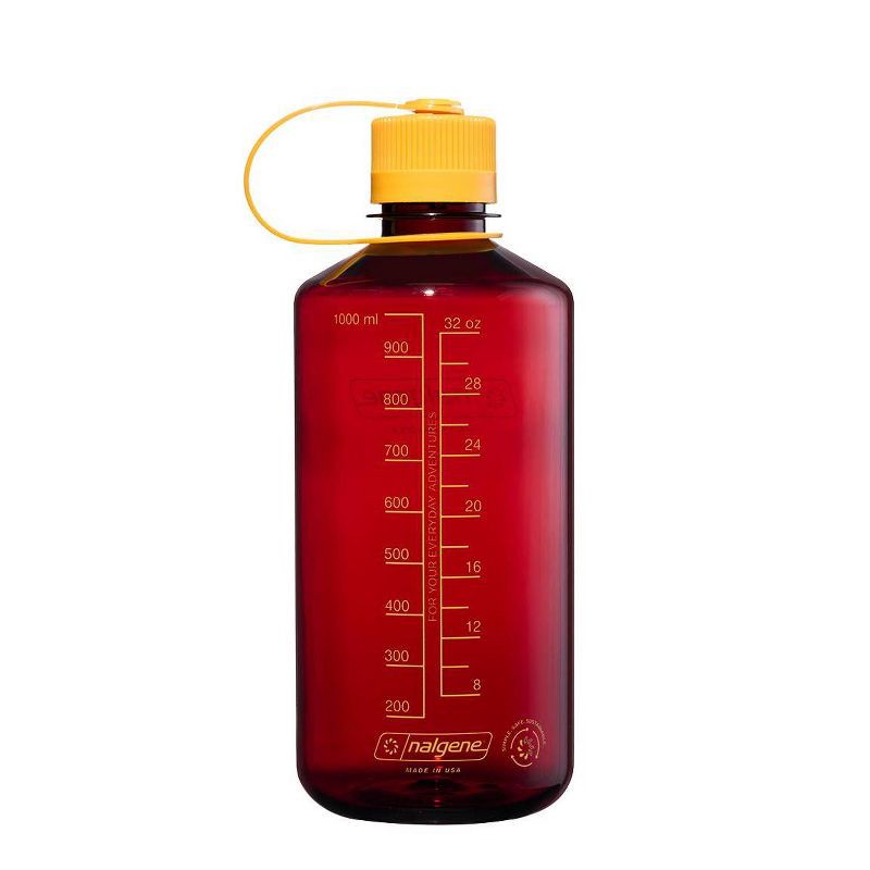 slide 2 of 3, Nalgene 32 fl oz Plastic Narrow Mouth Water Bottle - Laker: Portable Drinkware, Plastic Lid, 32 fl oz