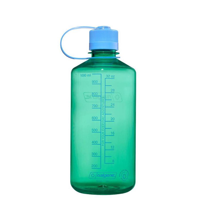 slide 2 of 3, Nalgene 32 fl oz Plastic Narrow Mouth Water Bottle - Pastel Green: Portable Drinkware, Recycled Material, 32 fl oz