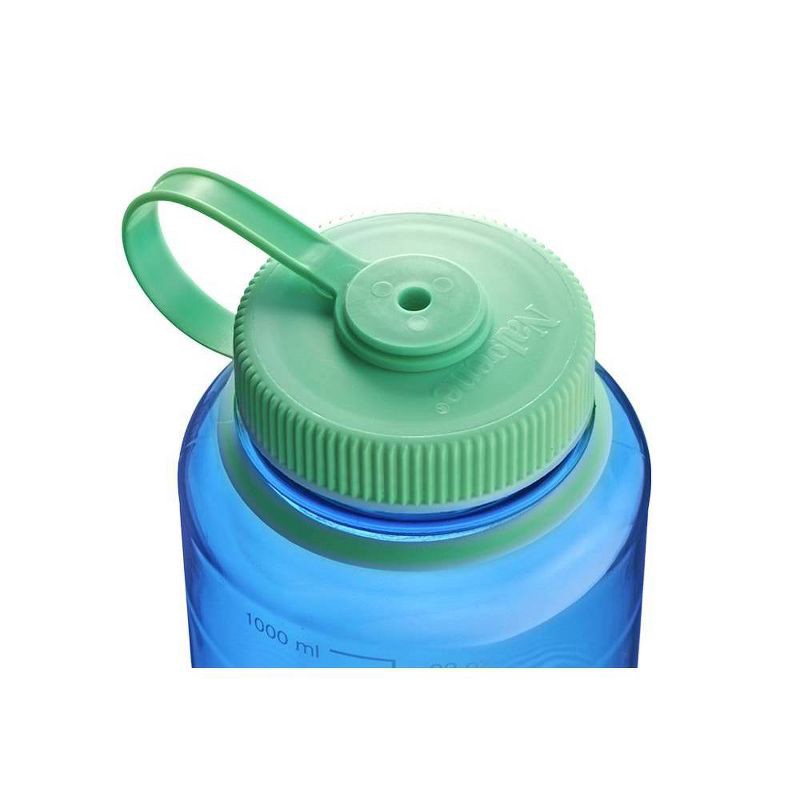 slide 3 of 3, Nalgene 32 fl oz Plastic Wide Mouth Water Bottle - Cornflower: Portable Drinkware, Plastic Lid, 32 fl oz